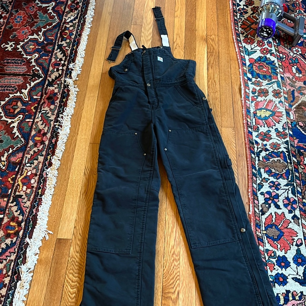 Insulated carhartt overalls- size 0/2 (XS), LONG